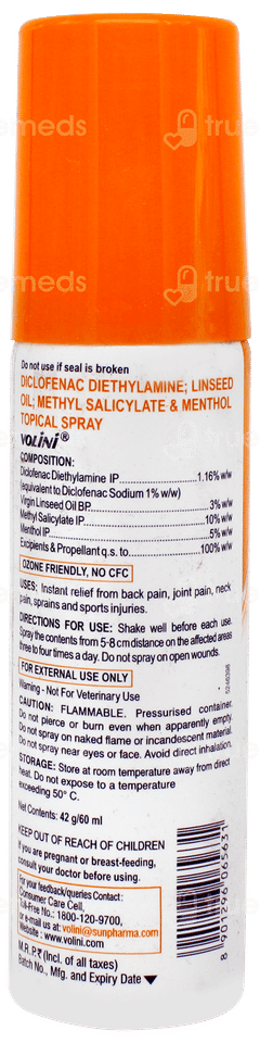 Volini Pain Relief Spray 42gm