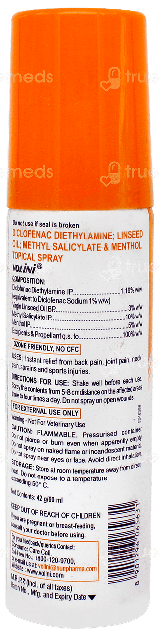 Volini Pain Relief Spray 42gm
