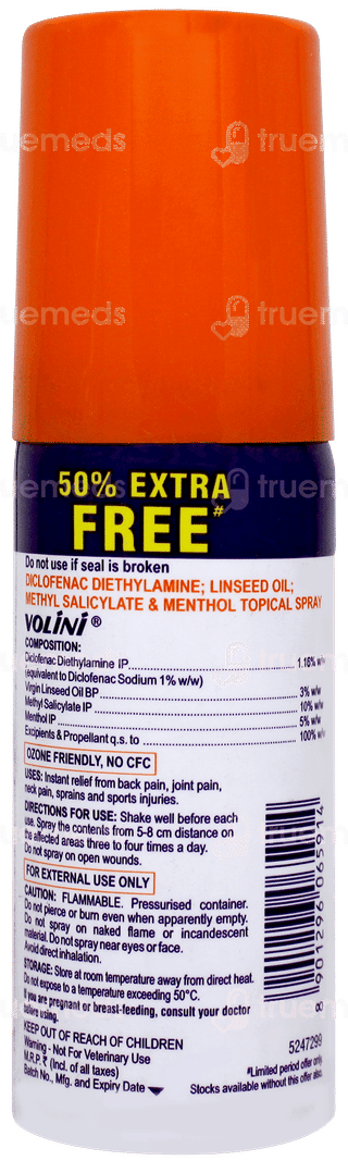 Volini Pain Relief Spray 15gm + 8gm Free