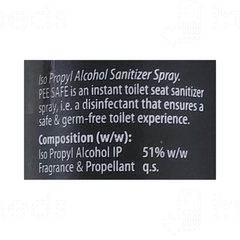 Pee Safe Toilet Seat Mint Sanitizer Spray 50Ml Pee Safe Toilet Seat Mint Sanitizer Spray 50Ml