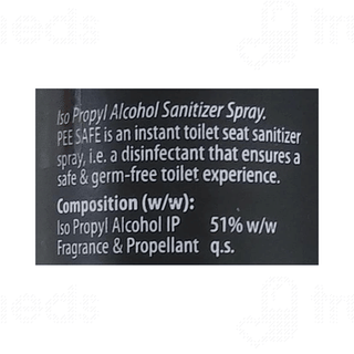 Pee Safe Toilet Seat Mint Sanitizer Spray 50Ml