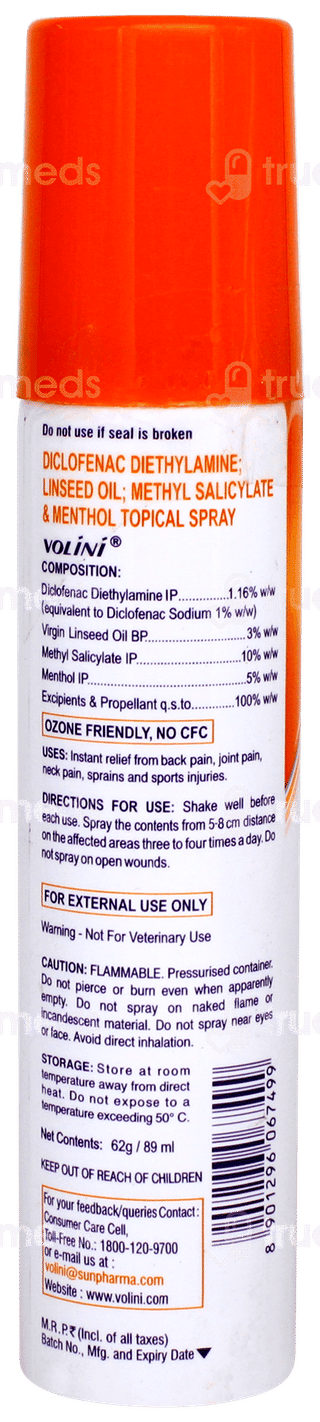 Volini Pain Relief Spray 62gm