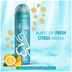 Eva Fresh For Women No Alcohol Skin Friendly Deodorant Spray 150ml