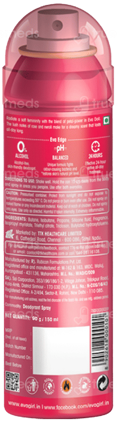 Eva Doll For Women No Alcohol Skin Friendly Deodorant Spray 150ml