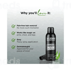 Vi John Master Stroke Charcoal Hair Removal Spray 200gm
