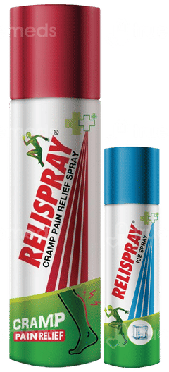 Relispray Spray 95Gm With Relispray Ice Spray 36Gm Free