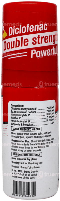 Dicloran 2% Double Strength Powerful Pain Relief Spray 25gm