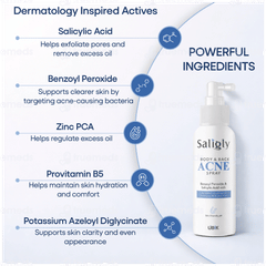 Saligly Body & Back Acne Spray 60ml