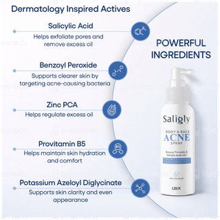 Saligly Body & Back Acne Spray 60ml