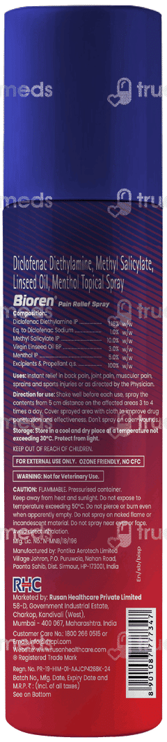 Bioren Pain Relief Spray 60gm
