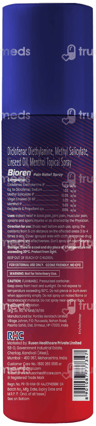 Bioren Pain Relief Spray 60gm