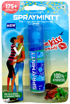 Spraymintt New Icymint No Alcohol & Sugar Free Mouth Freshener Spray 15Gm