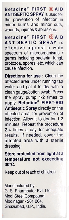 Betadine First Aid Antiseptic Spray 50Ml