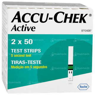 Accu Chek Active 50 Pack Of 2 Test Strips