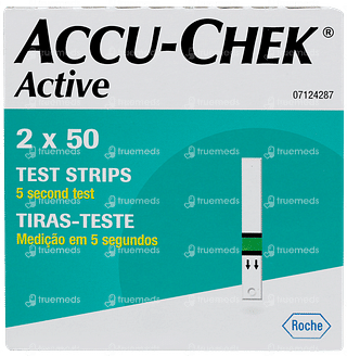 Accu Chek Active Test Strips 50 Pack Of 2