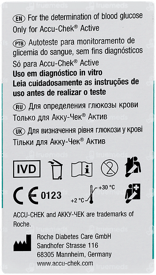 Accu Chek Active Test Strips 50 Pack Of 2