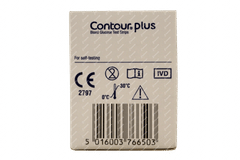 Contour Plus Blood Glucose Test Strips 25