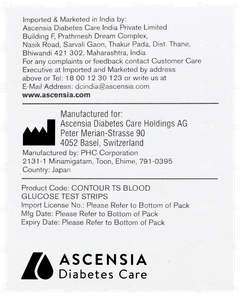 Contour Ts Blood Glucose Test Strips 50