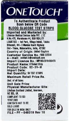 Onetouch Select Test Strips 50