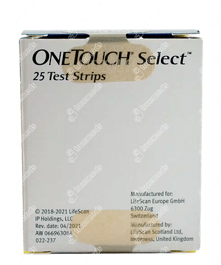 One Touch Select Test Strip 25