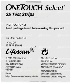 Onetouch Select Test Strips 25