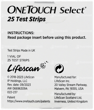 Onetouch Select Test Strips 25