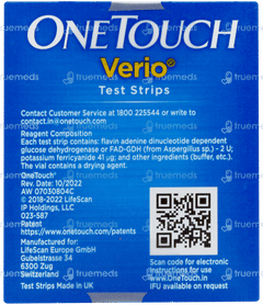 Onetouch Verio Test Strips 50