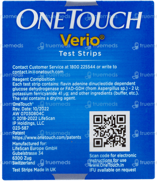 Onetouch Verio Test Strips 50