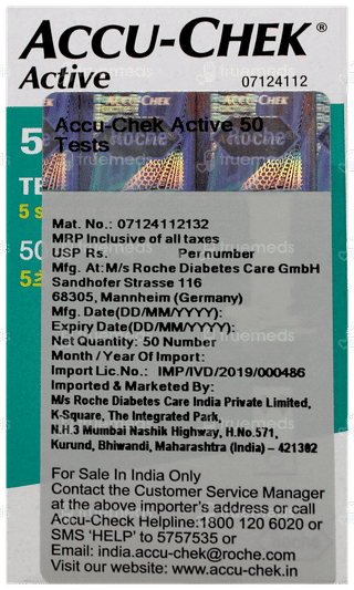 Accu Chek Active Test Strips 50