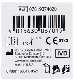 Accu Chek Instant Blood Glucose Test Strips 25