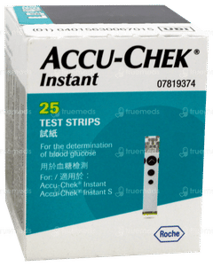 Accu Chek Instant Blood Glucose Test Strips 25