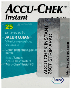 Accu Chek Instant Blood Glucose Test Strips 25