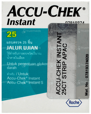 Accu Chek Instant Blood Glucose Test Strips 25