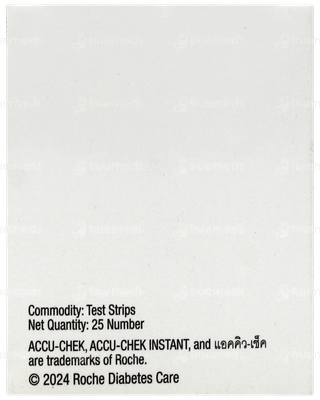 Accu Chek Instant Blood Glucose Test Strips 25