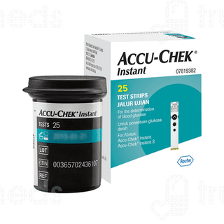 Accu Chek Instant Blood Glucose Test Strips 25