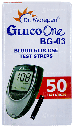 Dr Morepen Gluco One Bg 03 Blood Glucose Test Strip 50