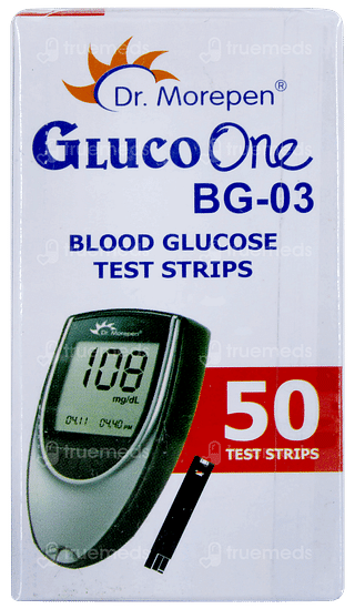 Dr Morepen Gluco One Bg 03 Blood Glucose Test Strip 50