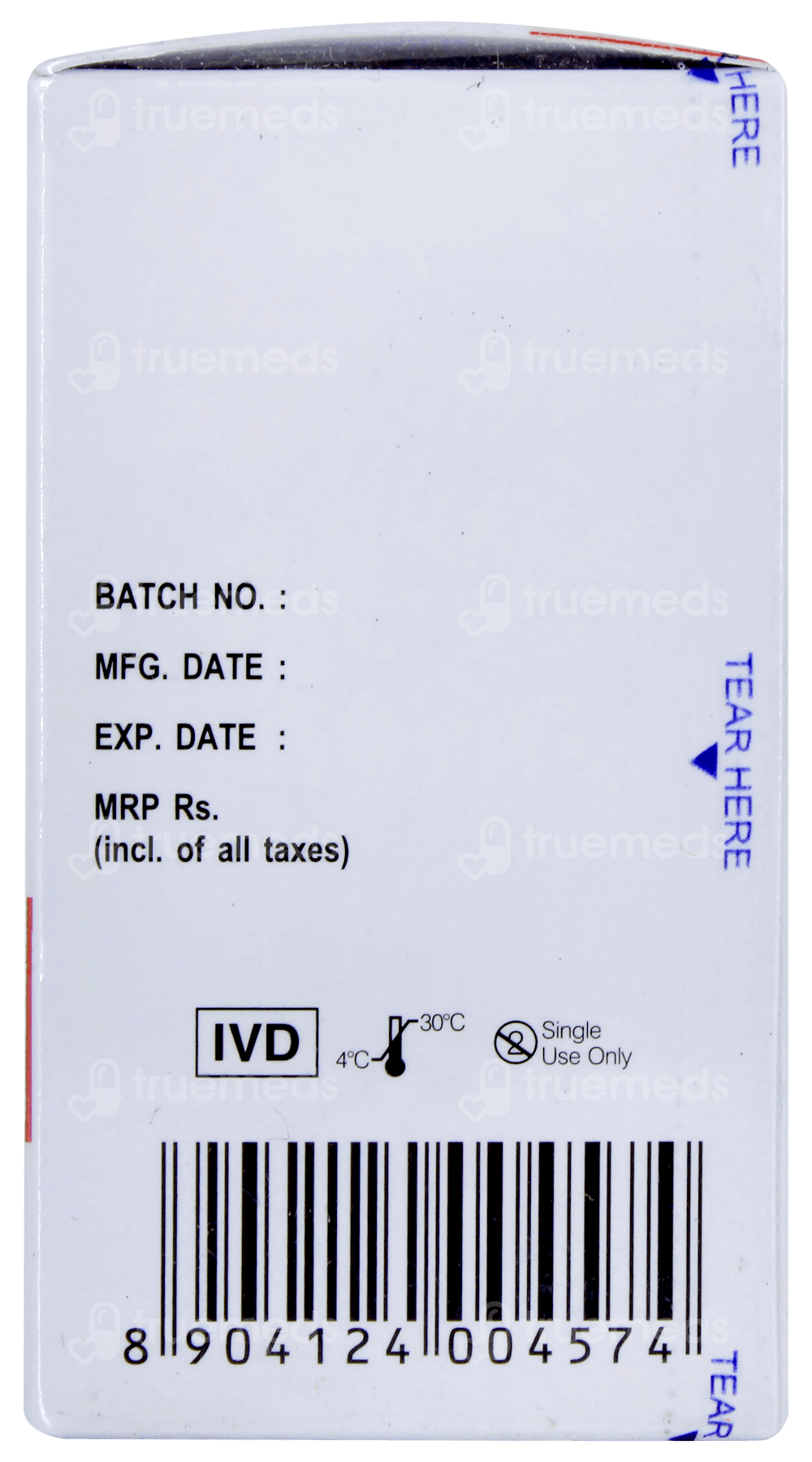 Dr Morepen Gluco One Bg 03 Blood Glucose Test Strip 50 Uses, Side