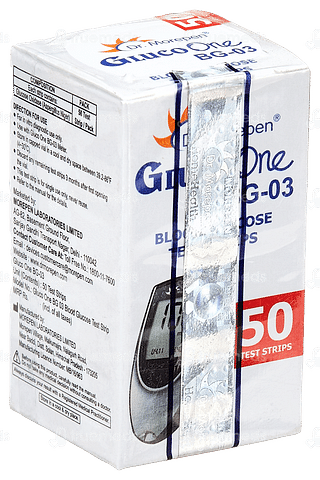 Dr Morepen Gluco One Bg 03 Blood Glucose Test Strip 50