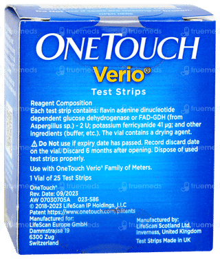 Onetouch Verio Test Strips 25