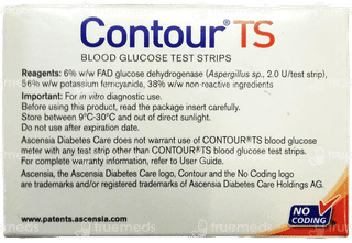 Contour Ts Blood Glucose Test Strip 100