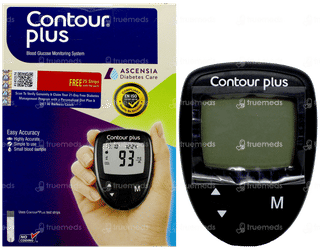Contour Plus Blood Glucose Monitoring System 1 With 25 Test Strips Free