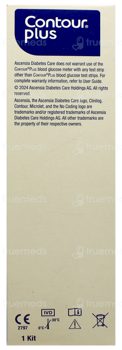 Contour Plus Blood Glucose Monitoring System 1 With 25 Test Strips Free