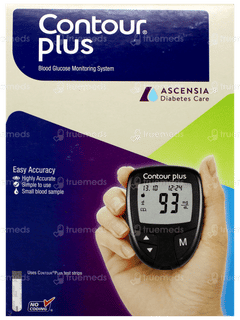 Contour Plus Blood Glucose Monitoring System 1 With 25 Test Strips Free