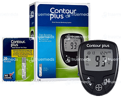 Contour Plus Blood Glucose Monitoring System Free 25 Test Strip 1