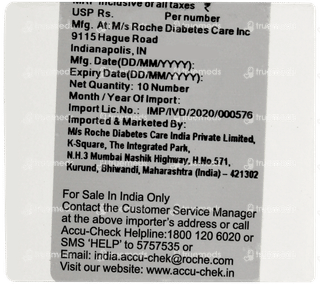 Accu Chek Instant Test Strips 10