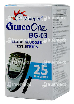 Dr Morepen Gluco One Bg 03 Blood Glucose Test Strip 25
