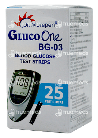 Dr Morepen Gluco One Bg 03 Blood Glucose Test Strip 25