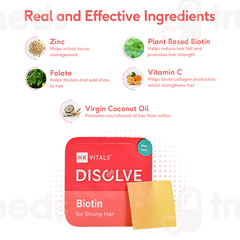 Hk Vitals Disolve Biotin Natural Mango Strips 30