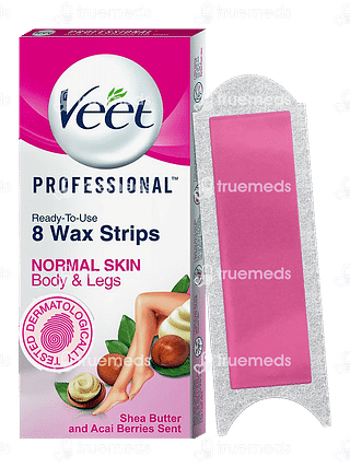 Veet For Normal Skin Half Body Waxing Kit 8 Strips